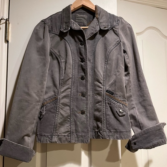 Sanctuary brand jacket, (grey/brown) Size Medium - Picture 1 of 6